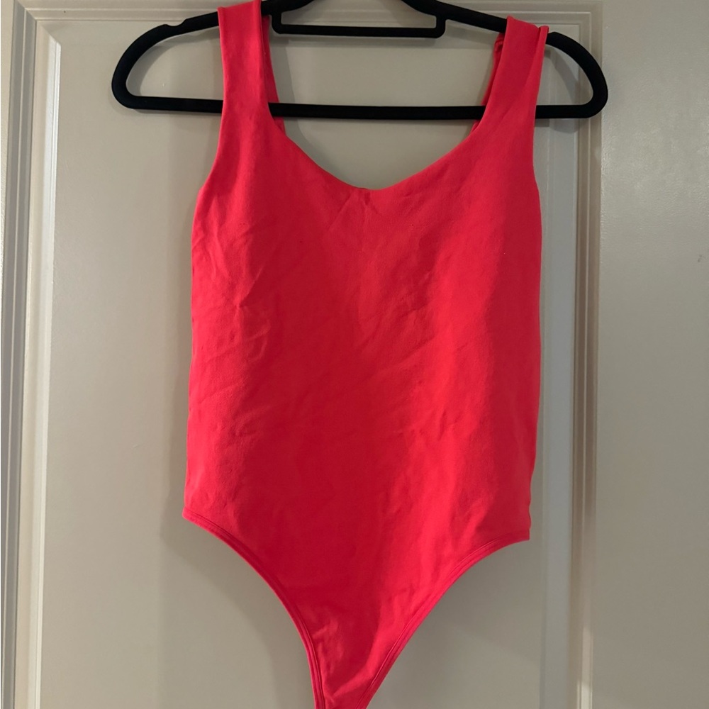 Free People Red Bodysuit